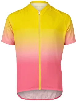 Fahrradtrikot "XC" in Gelb/ Pink