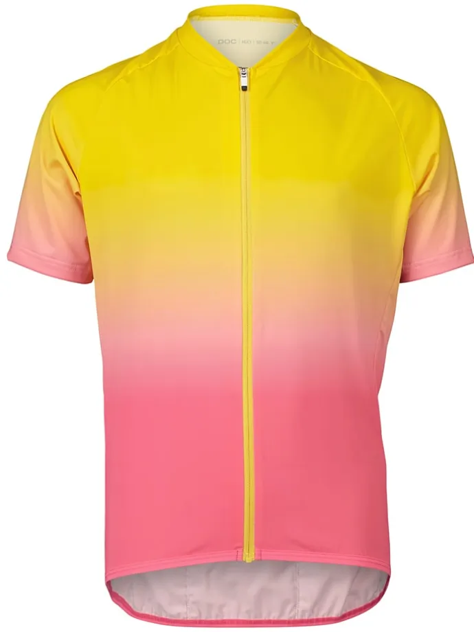 Fahrradtrikot "XC" in Gelb/ Pink