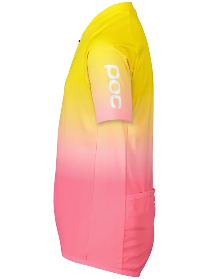 Fahrradtrikot "XC" in Gelb/ Pink