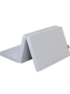 Faltbare Reisebettmatratze 60 x 120 cm roba Style – hellgrau, mit Tasche