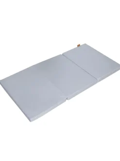 Faltbare Reisebettmatratze 60 x 120 cm roba Style – hellgrau, mit Tasche