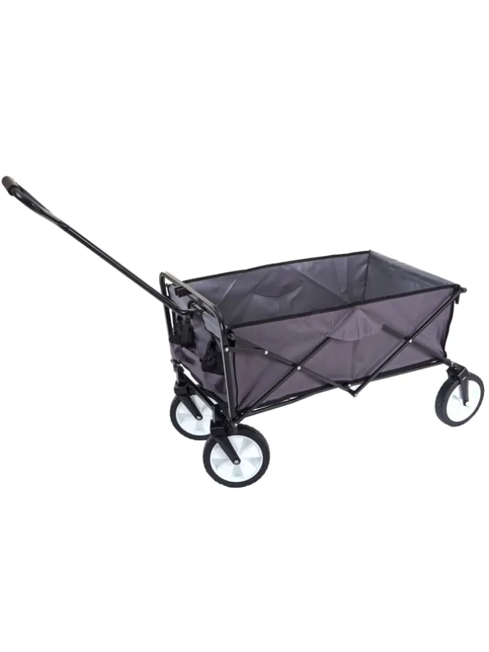 Faltbarer Bollerwagen E38, Ohne Dach/Hecktasche grau