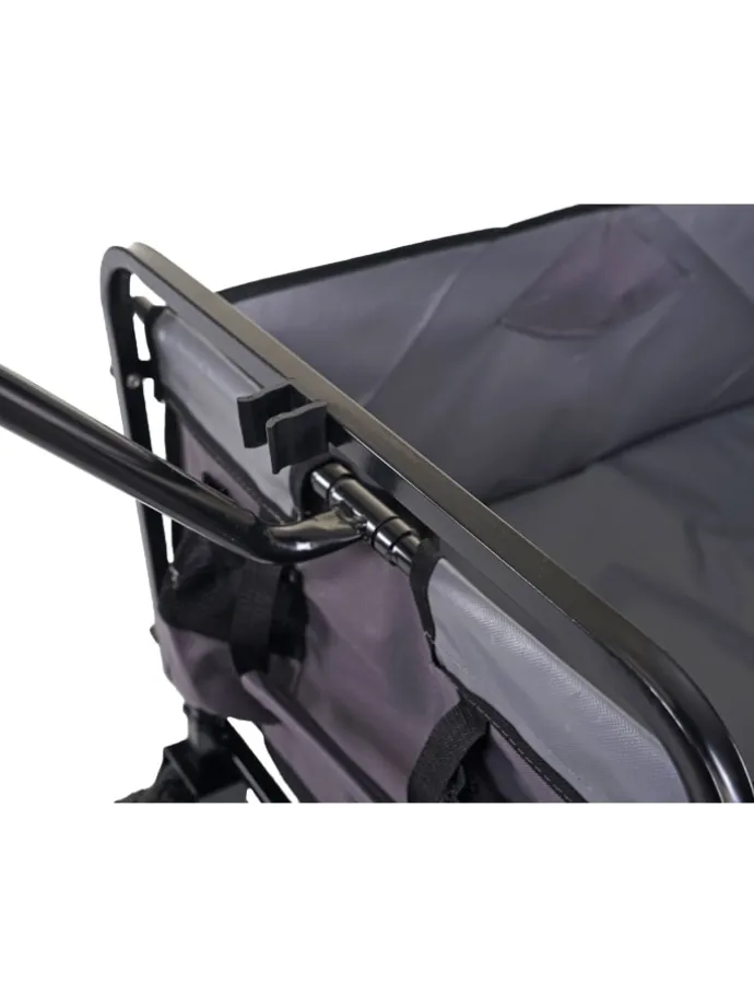 Faltbarer Bollerwagen E38, Ohne Dach/Hecktasche grau