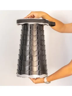 Falthocker in Schwarz - (H)45 cm