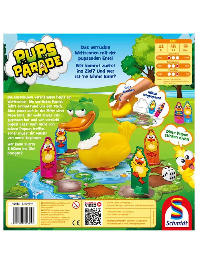 Familienspiel "Pupsparade" - ab 4 Jahren