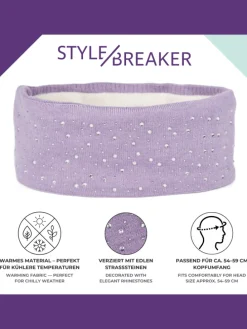 Feinstrick Stirnband in Petrol-Blau