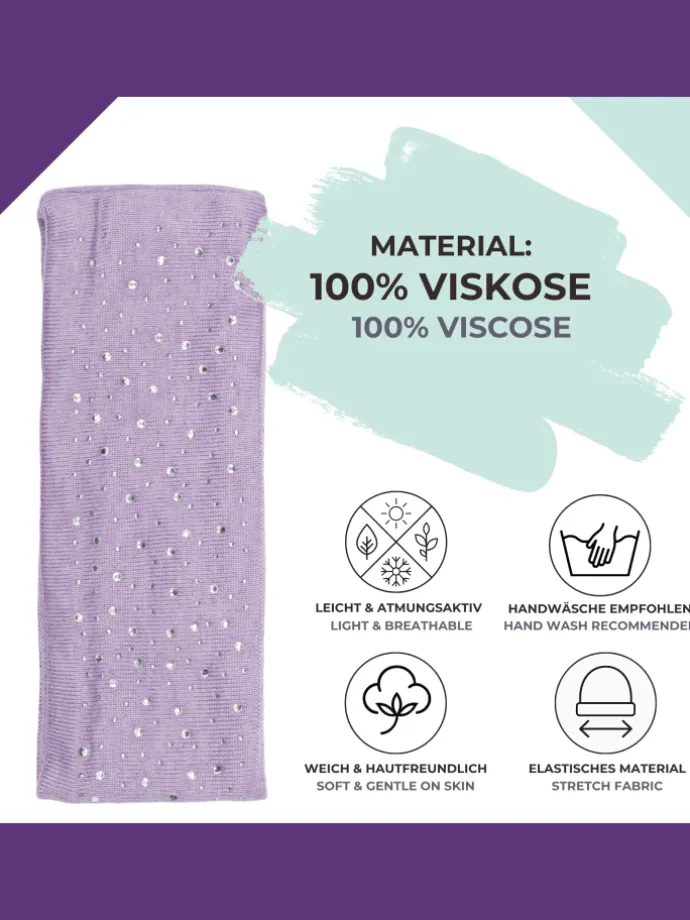 Feinstrick Stirnband in Petrol-Blau