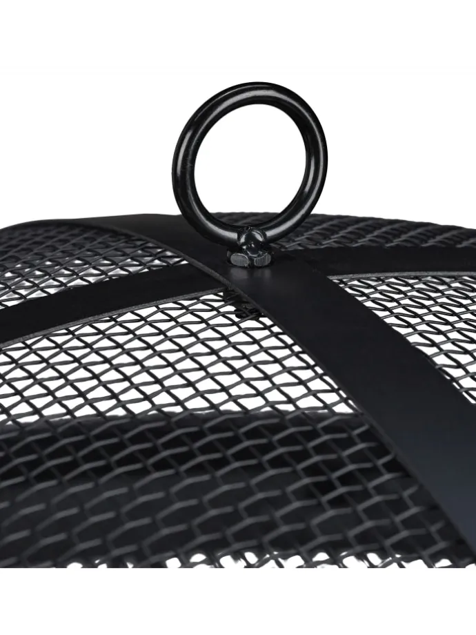 Feuerschale in Schwarz - (H)60 x Ø 60 cm