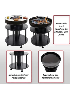 Feuerschale mit Grill K95