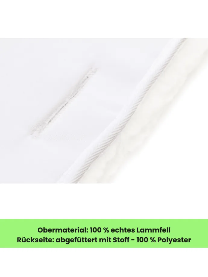 Fillikid Lammfelleinlage 73x33 TOP in Weiß