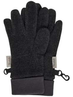 Fingerhandschuhe in anthrazit mel.