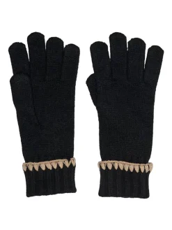 Fingerhandschuhe in Schwarz