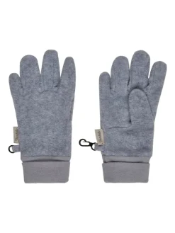 Fingerhandschuhe in silber mel.