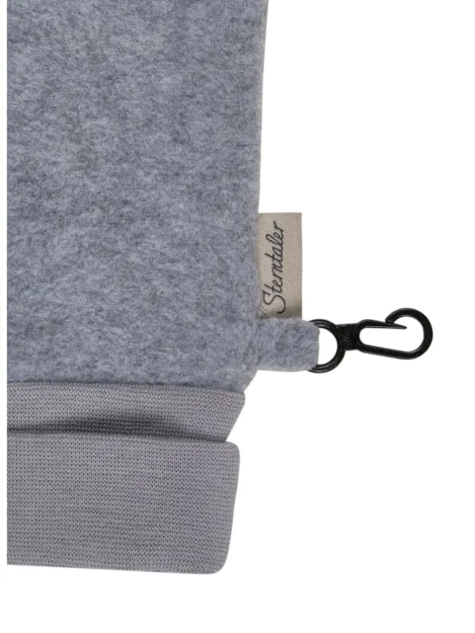 Fingerhandschuhe in silber mel.