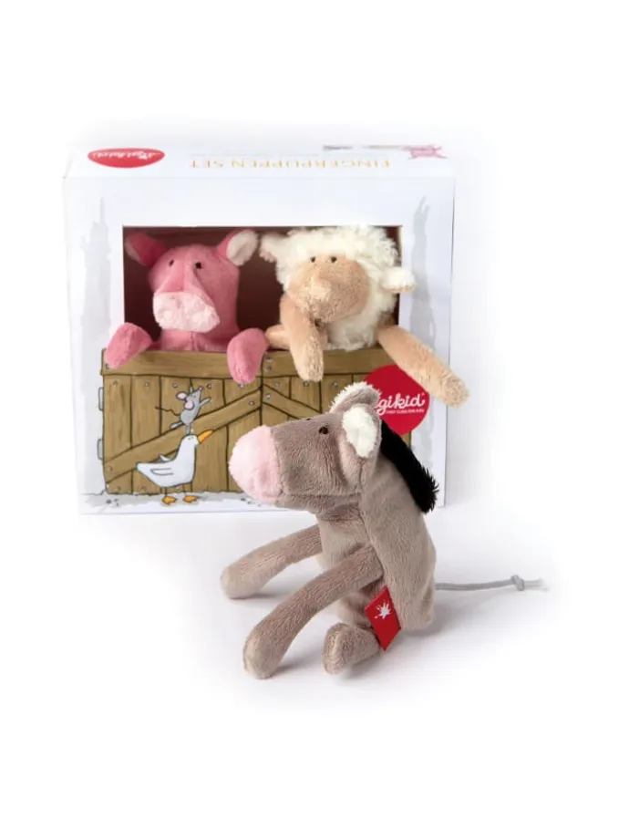 Fingerpuppen-Set My Little Theatre in braun