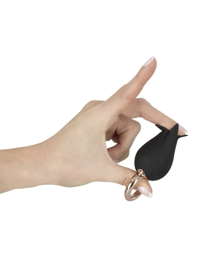 Fingervibrator Flutter Effect Finger Vibrator in schwarz