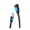 Flacher USB 3.0 Extender - USB-Kabel Adapter 3m Schwarz