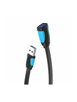 Flacher USB 3.0 Extender - USB-Kabel Adapter 3m Schwarz