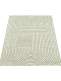 Flachgewebe Outdoor Teppich Santo Plus in Grün