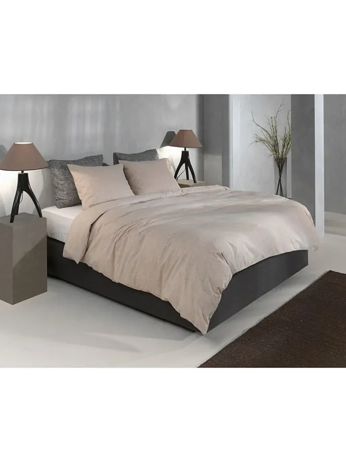 Flanell-Bettwäsche-Set ''Flanella'' in Beige
