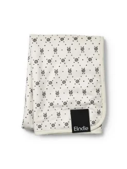Fleece Decke - Monogram Print in Bunt 100 x 75 cm