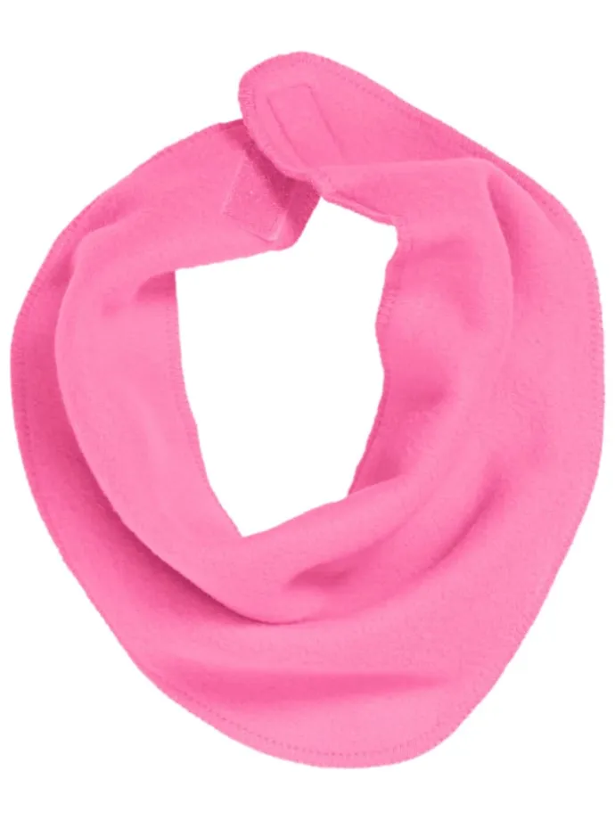 Fleece-Dreieckstuch in Pink