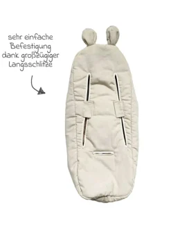 Fleece-Fußsack Hima für Babyschalen & Babywannen in braun