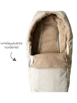 Fleece-Fußsack Hima für Babyschalen & Babywannen in braun