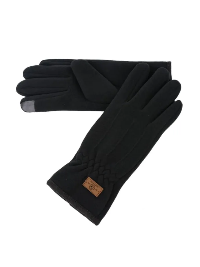 Fleece-Handschuh Hanna in anthra mélange