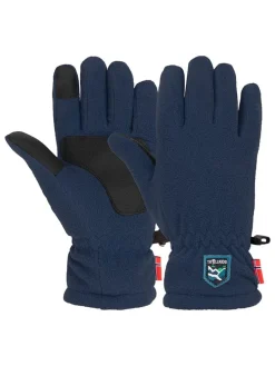 Fleece-Handschuhe "Eikedalen" in Dunkelblau