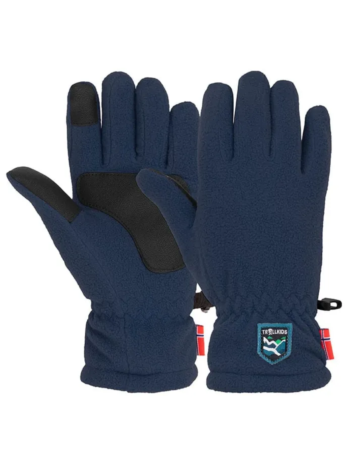 Fleece-Handschuhe "Eikedalen" in Dunkelblau
