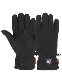 Fleece-Handschuhe "Eikedalen" in Schwarz