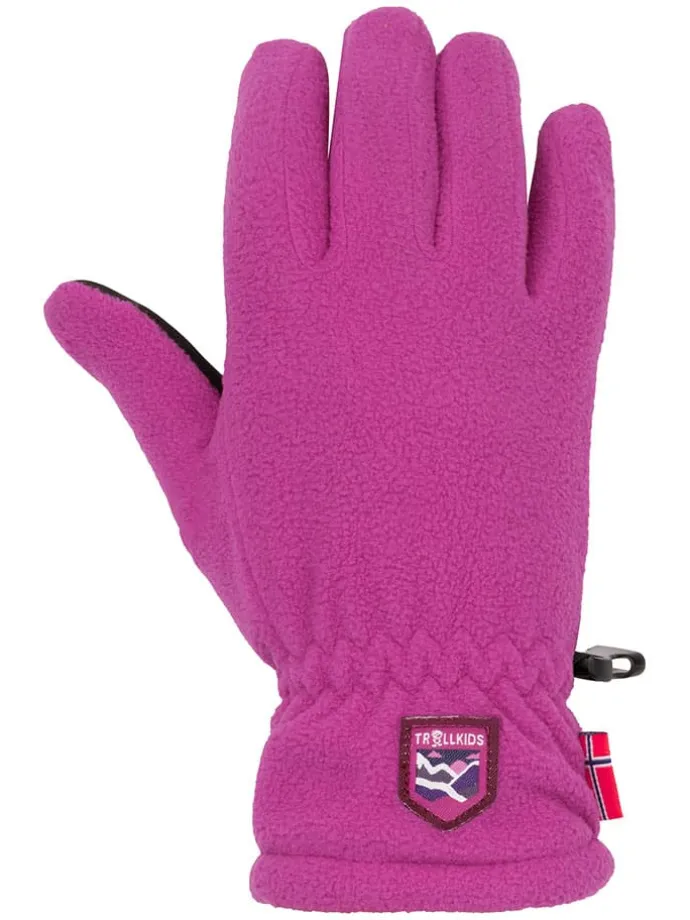 Fleece-Handschuhe "Eikedalen" in Beere
