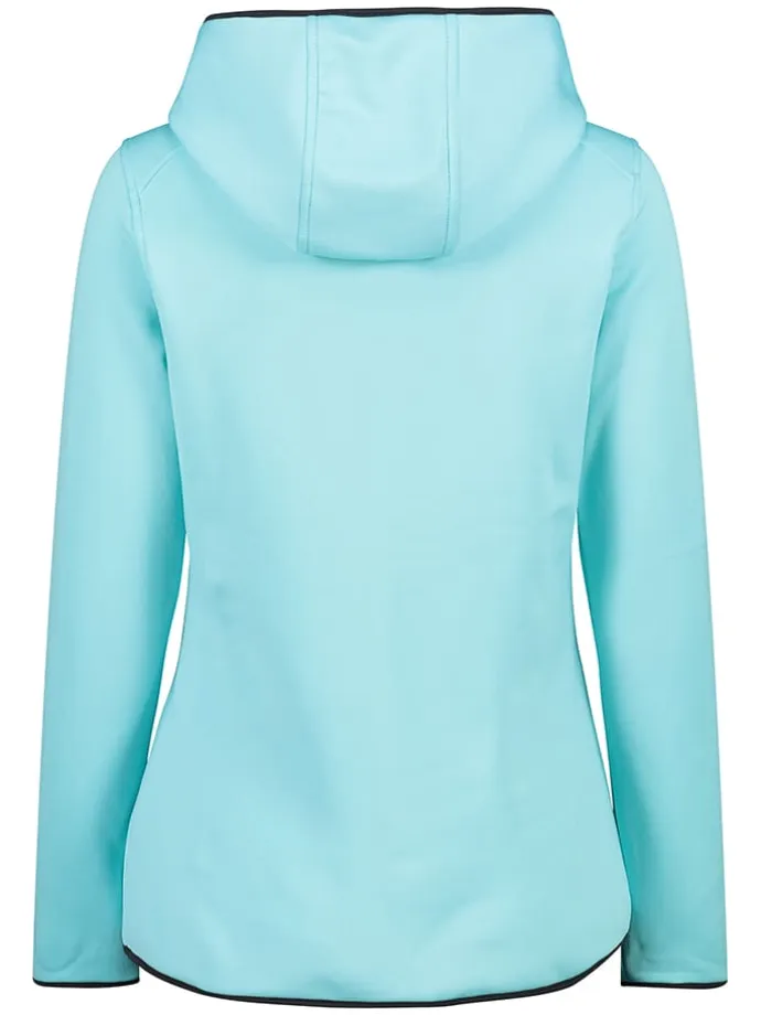 Fleecehoodie in Türkis