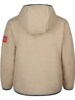 Fleecejacke "Aurlandsfjord" in Beige