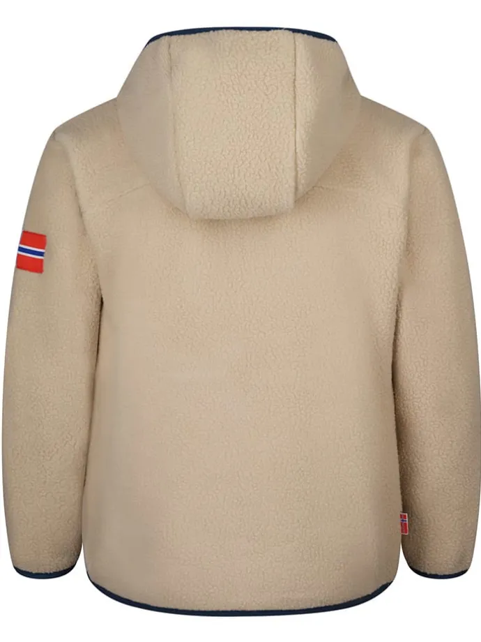Fleecejacke "Aurlandsfjord" in Beige
