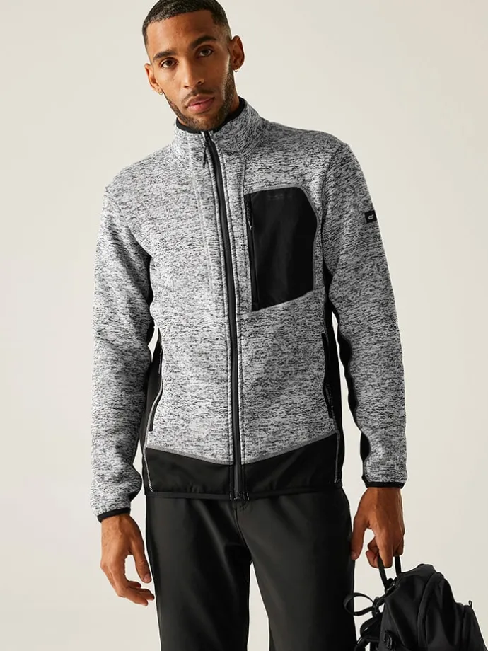 Fleecejacke "Baslinn" in Grau