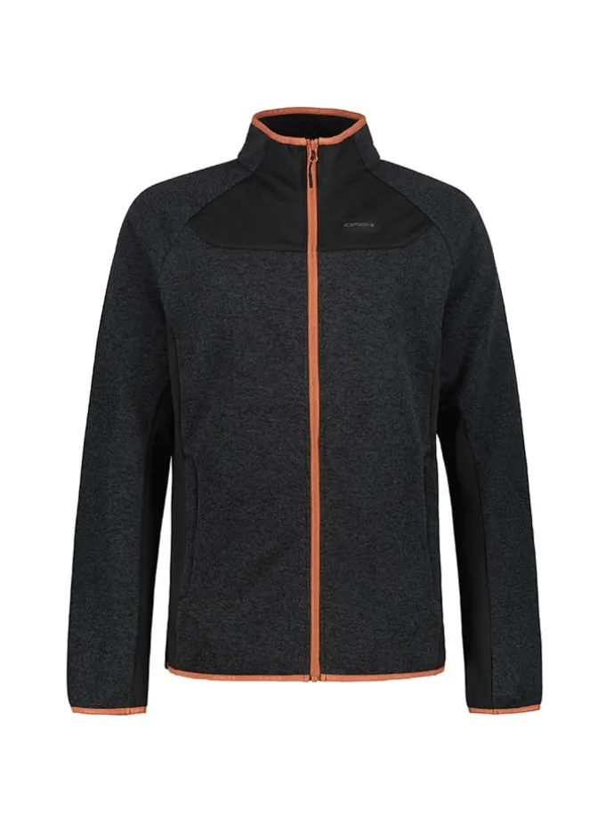 Fleecejacke "Bode" in Schwarz