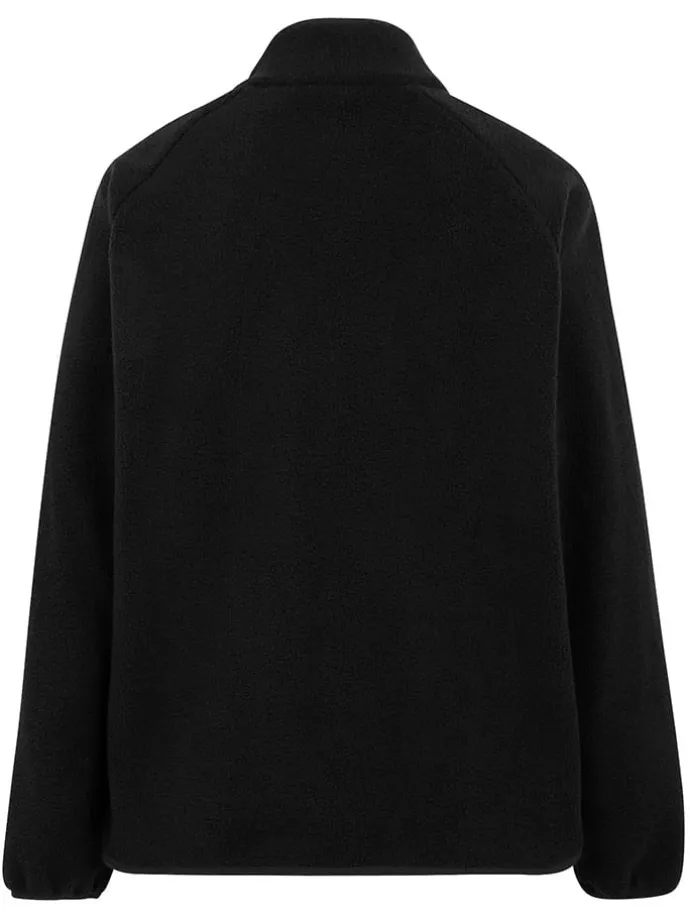 Fleecejacke "Frankie Borg" in Schwarz