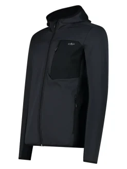 Fleecejacke in Anthrazit/ Schwarz