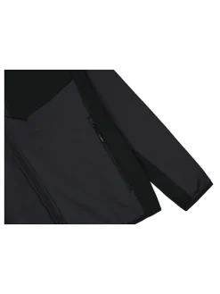 Fleecejacke in Anthrazit/ Schwarz