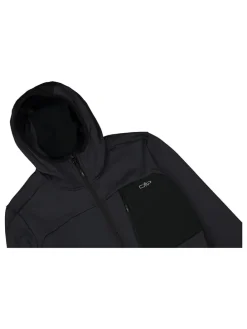 Fleecejacke in Anthrazit/ Schwarz