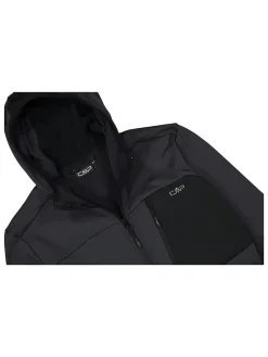 Fleecejacke in Anthrazit/ Schwarz
