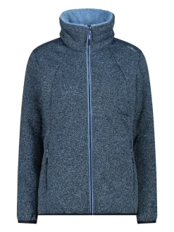 Fleecejacke in Blau/ Schwarz