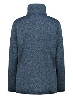 Fleecejacke in Blau/ Schwarz
