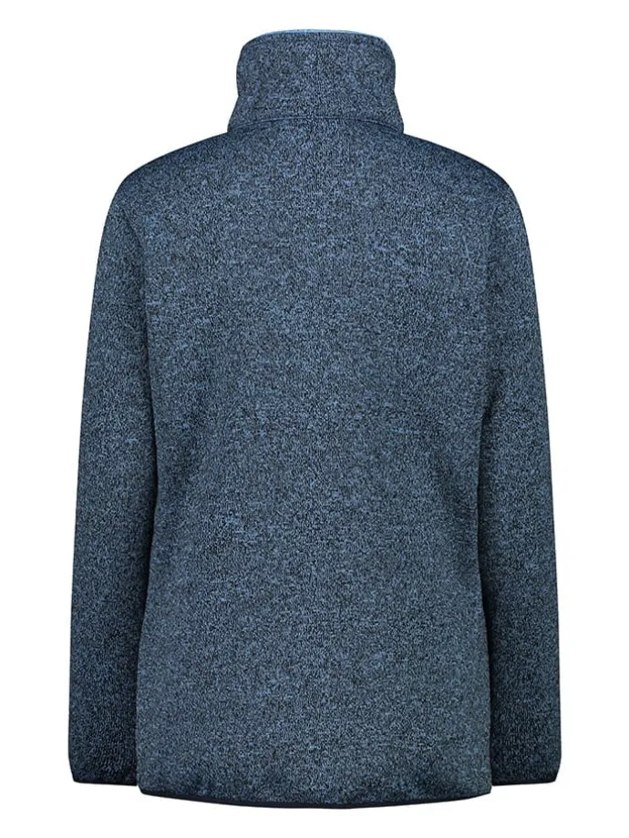 Fleecejacke in Blau/ Schwarz
