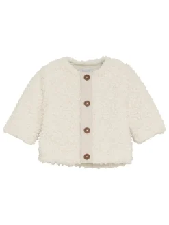 Fleecejacke in Creme