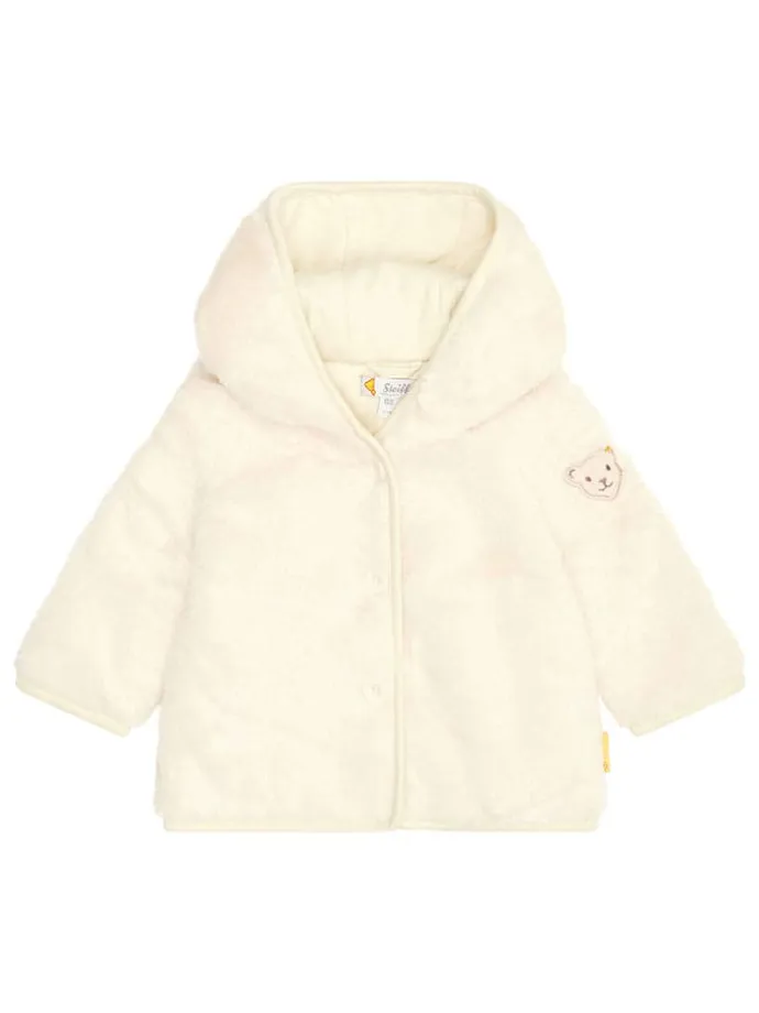Fleecejacke in Creme