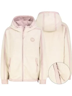 Fleecejacke in Creme/ Rosé