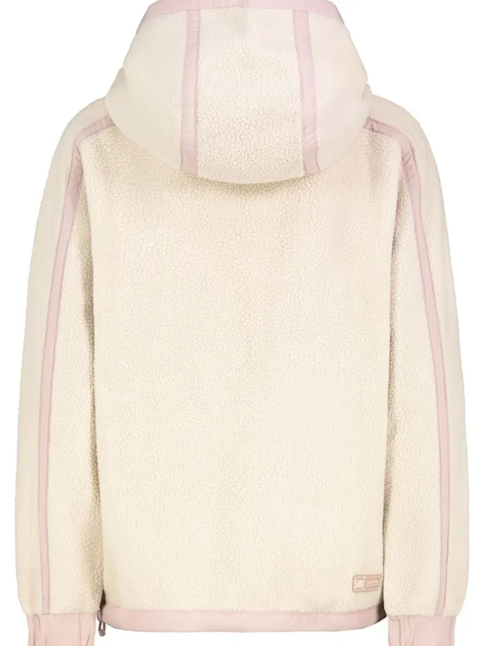 Fleecejacke in Creme/ Rosé